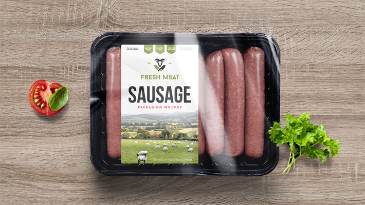 Download Free Sausage Food Packaging Mockup PSD » CSS Author