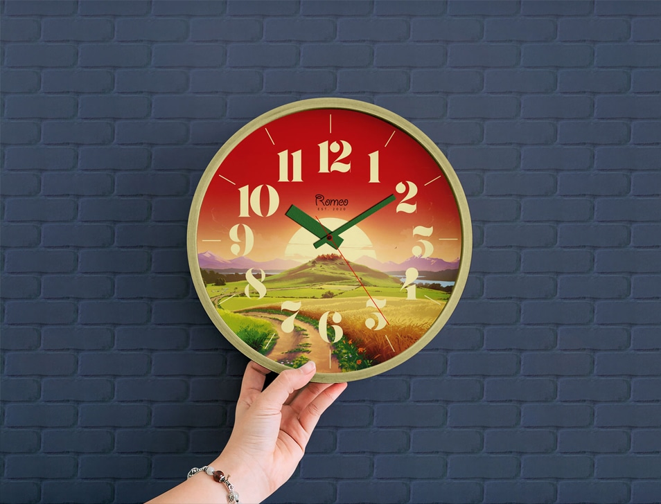 Free Wall Clock Mockup PSD » CSS Author