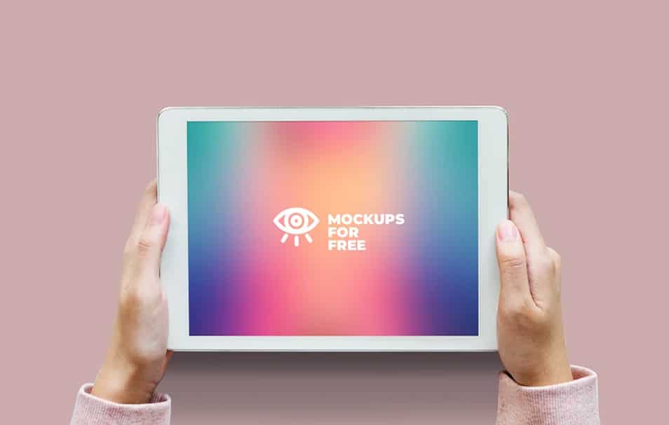 Download IPad In Hands Mockup » CSS Author