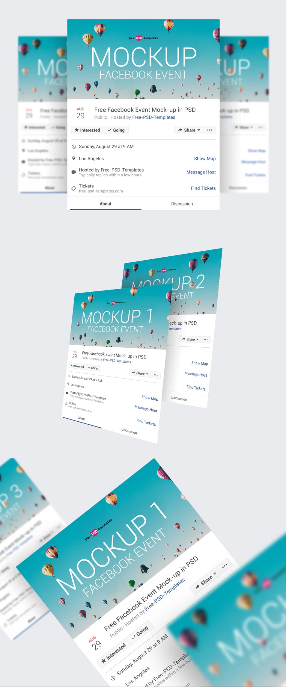 Download 3 Free Facebook Event Page Mock-ups In PSD » CSS Author