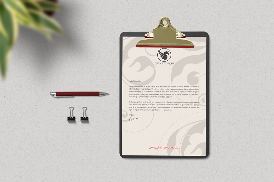 Download Free Clipboard Letterhead Mockup PSD » CSS Author