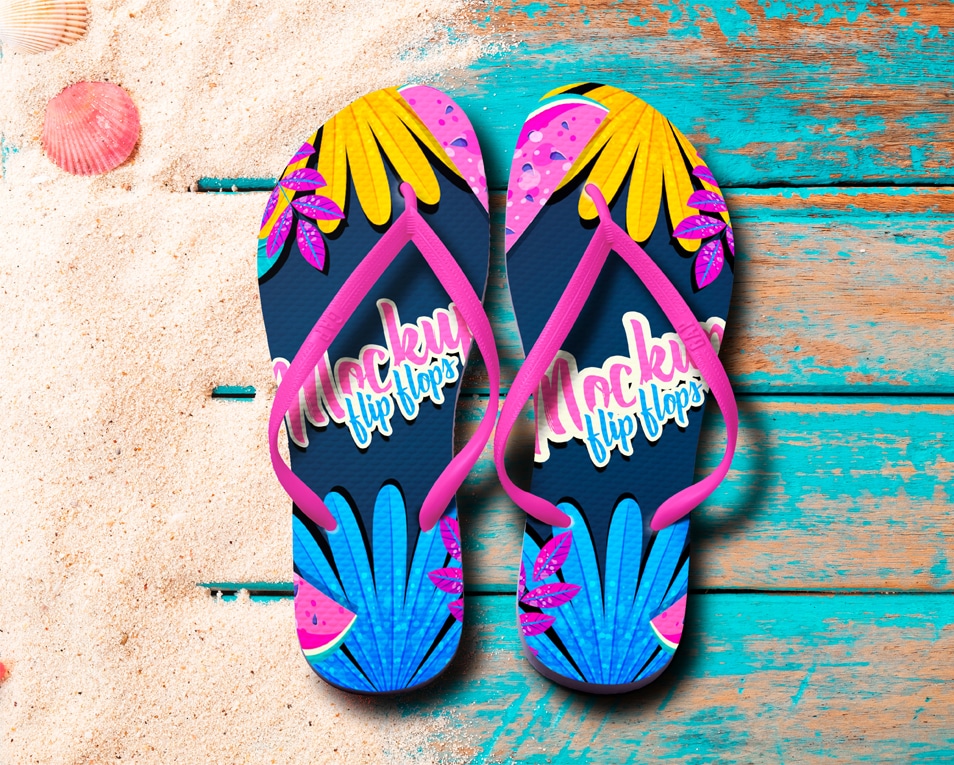 Download Free Flip Flops Mock-up In PSD » CSS Author