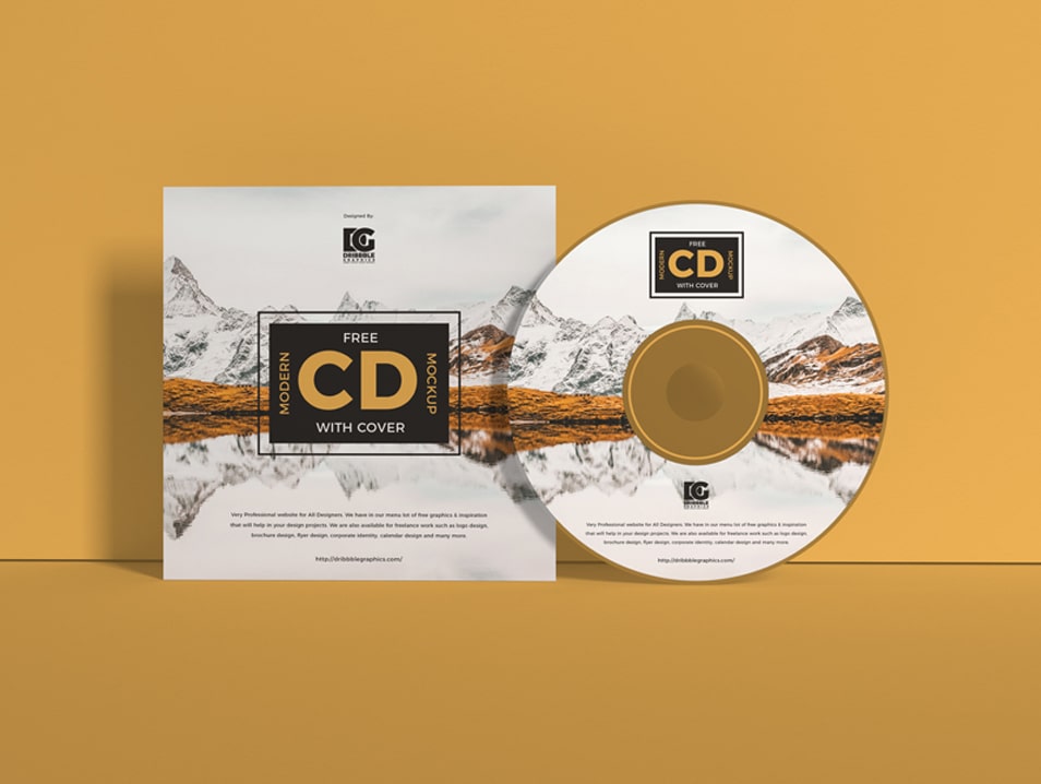 Download Free Modern CD Mockup With Cover » CSS Author