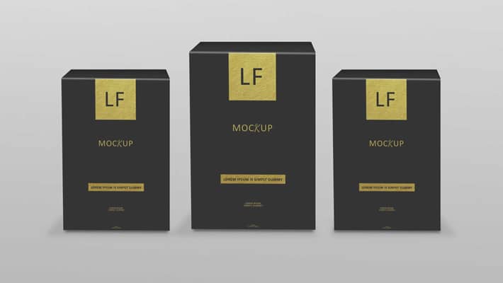Download New Black Box Packaging Mockup » CSS Author