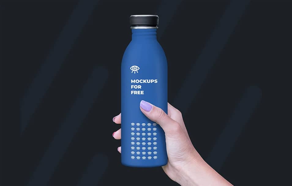 Download Plastic Bottle In Hand Mockup » CSS Author