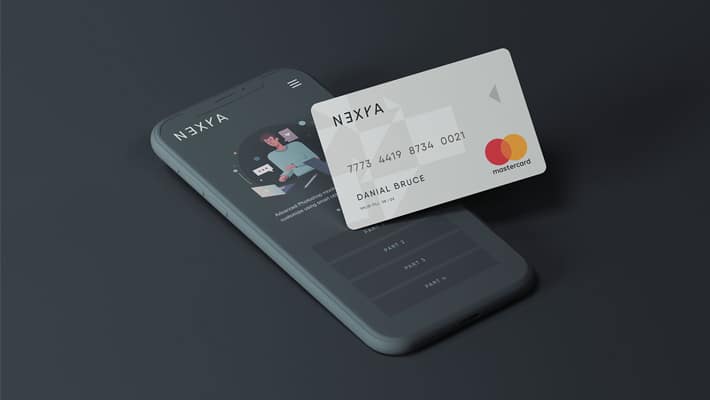Download Cell Phone With Credit Card Mockup » CSS Author