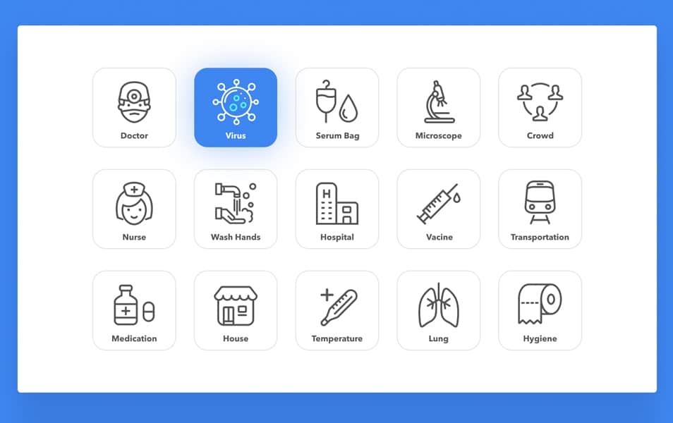Covid 19 - Free icons set