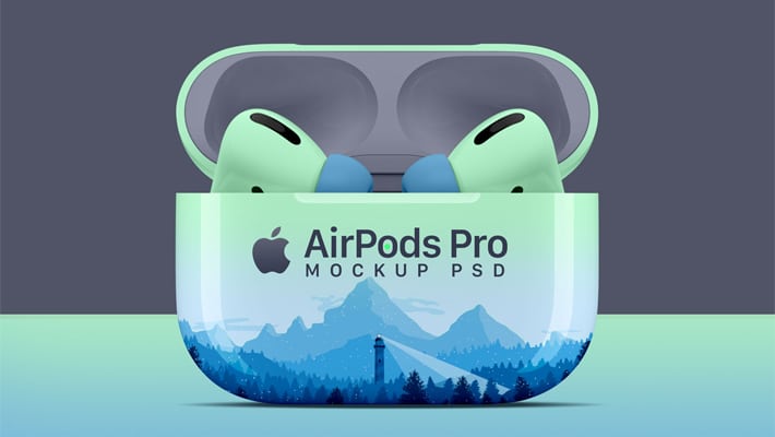 Free AirPods Pro Mockup PSD » CSS Author