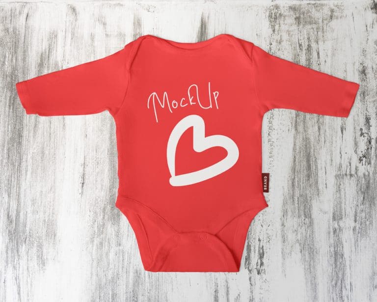 Download Free Baby Bodysuit Mockup In PSD » CSS Author