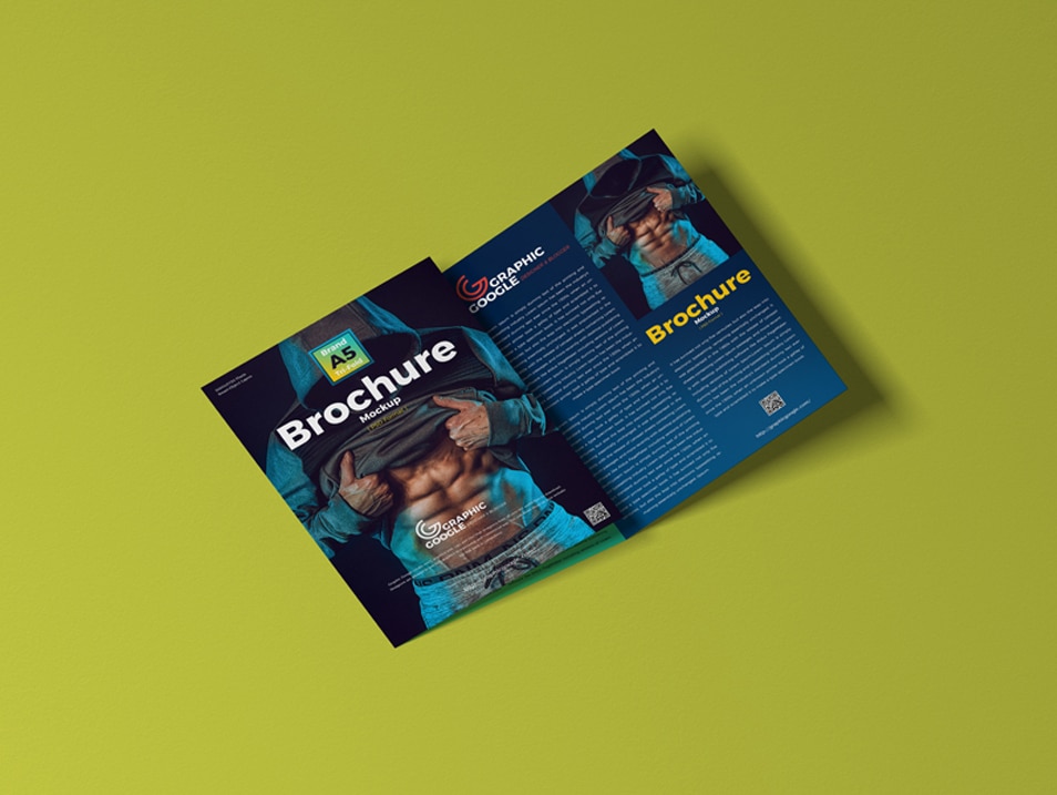 Download Free Brand A5 Tri-Fold Brochure Mockup » CSS Author