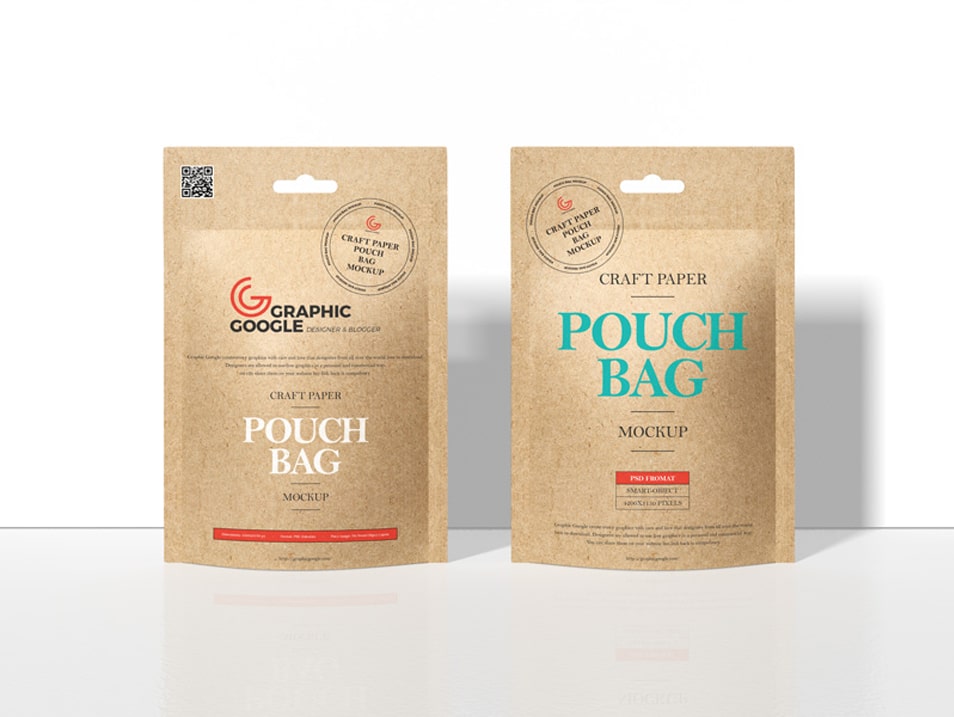 Download Free Craft Paper Pouch Bag Mockup » CSS Author