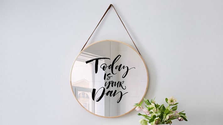 Download Free Hanging Mirror On Wall Mockup PSD » CSS Author