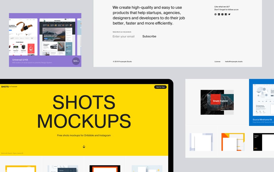 Free Shots Mockups