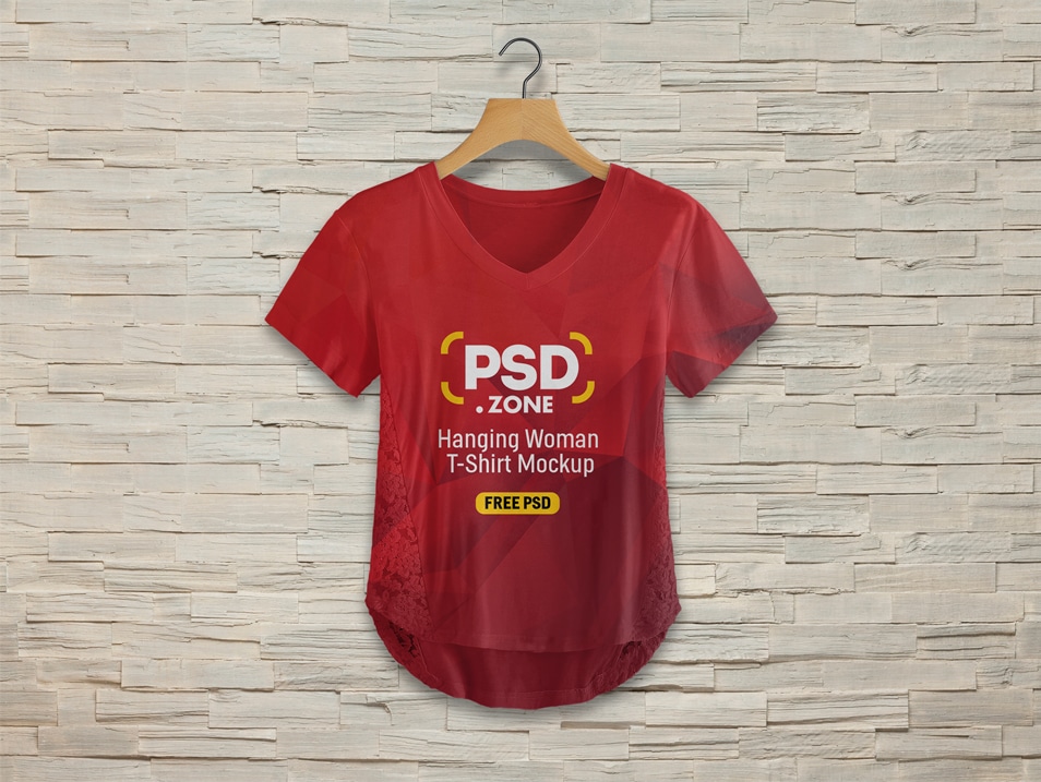 Download Hanging Woman T-shirt Mockup PSD » CSS Author