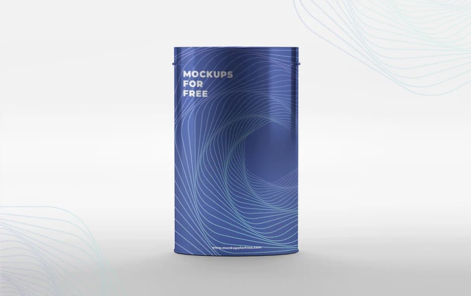 Download Metal Cylinder Box Mockup » CSS Author