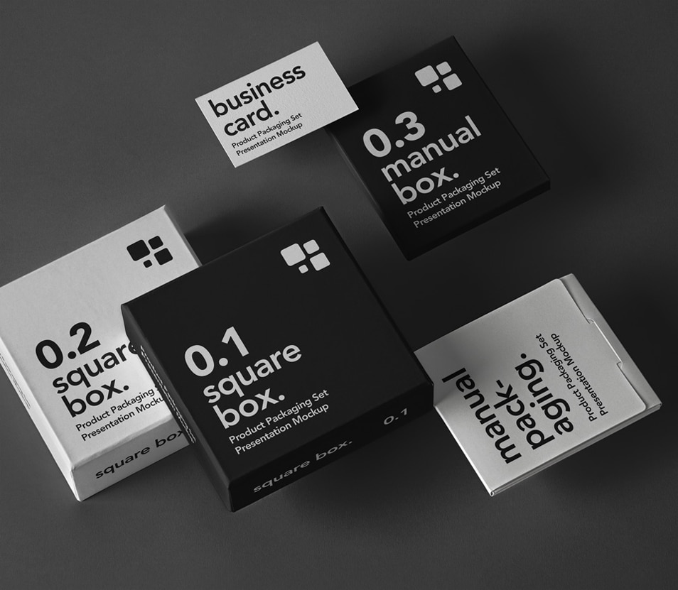 Download PSD Product Packaging Mockup Set » CSS Author