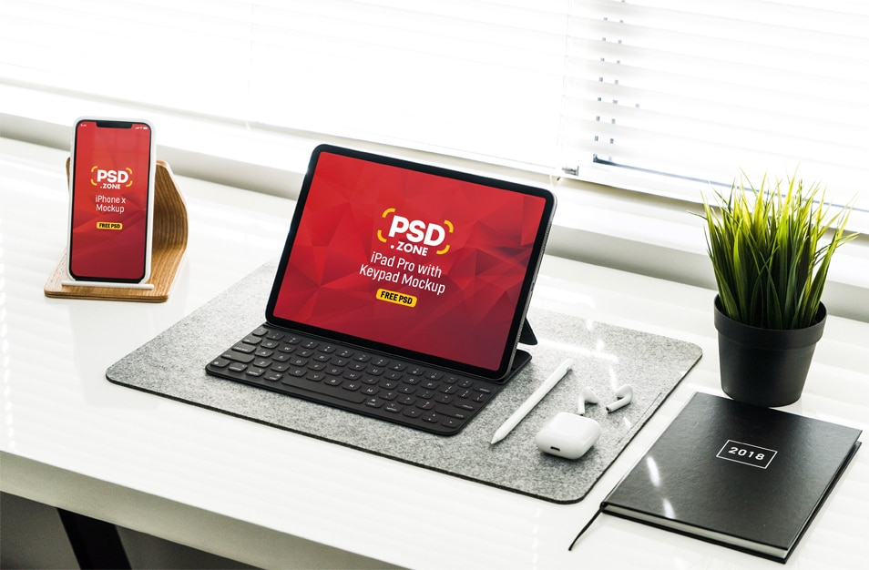Download IPad Pro With IPhone X Mockup PSD » CSS Author PSD Mockup Templates