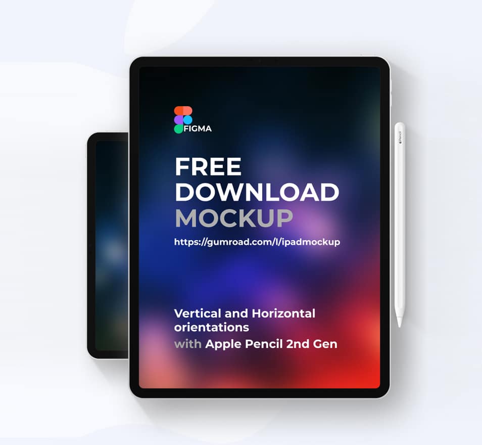 Download Apple IPad Pro And Pencil Free Figma Mockup » CSS Author