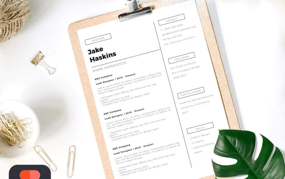 Figma Resume Template