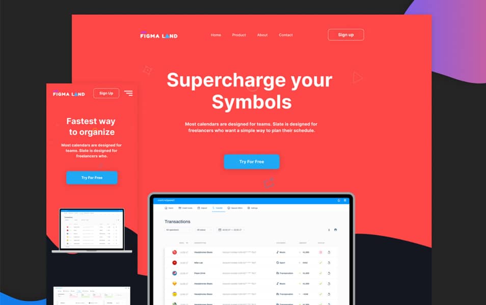 Fintech Free Figma Template