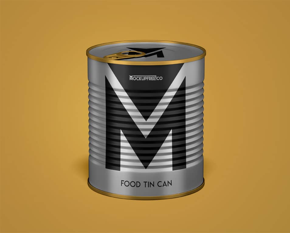 Download Food Tin Can Free PSD Mockup » CSS Author