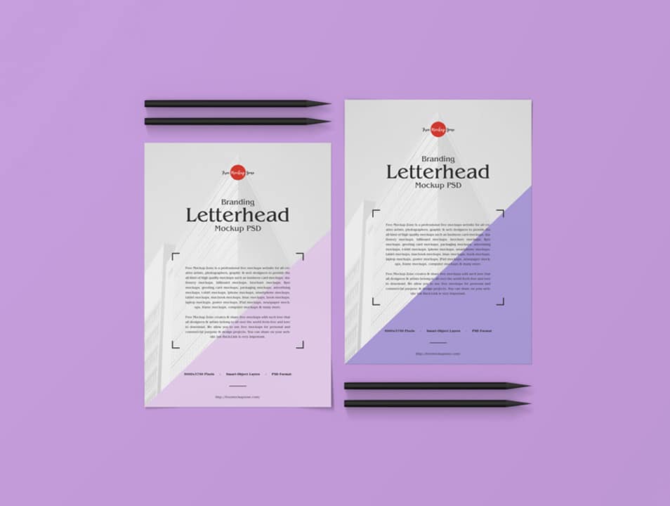 Download Free Branding Letterhead Mockup PSD » CSS Author