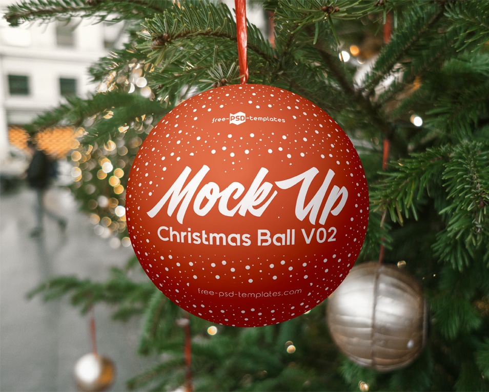 Download Free Christmas Ball V02 Mock-up In PSD » CSS Author