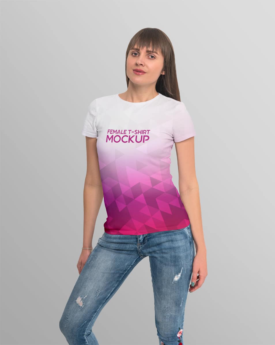 Download Free Female T-Shirt MockUps » CSS Author