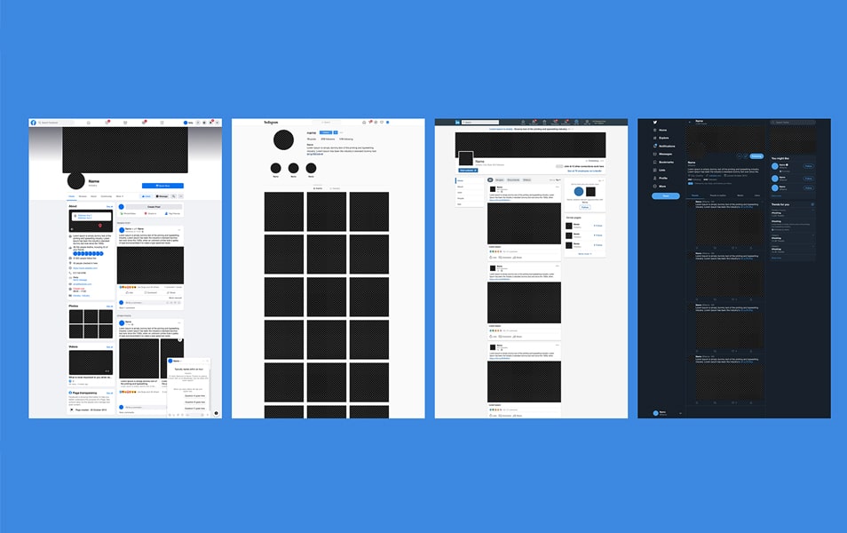 Free Figma File Social Websites Mockup » CSS Author