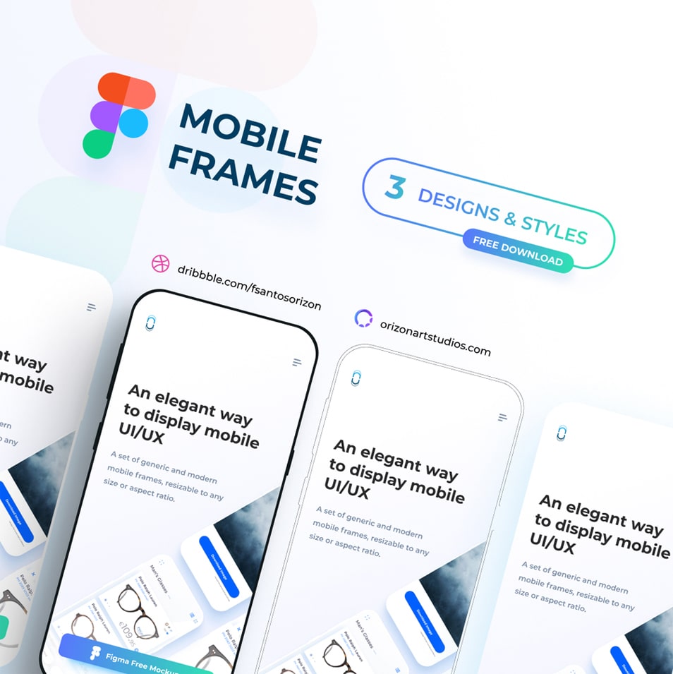 Download Free Flat Mobile Frames Figma Mockup » CSS Author