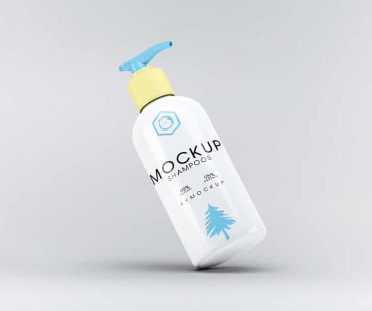 Download Free Handwash Splash Bottle Label Mockup » CSS Author