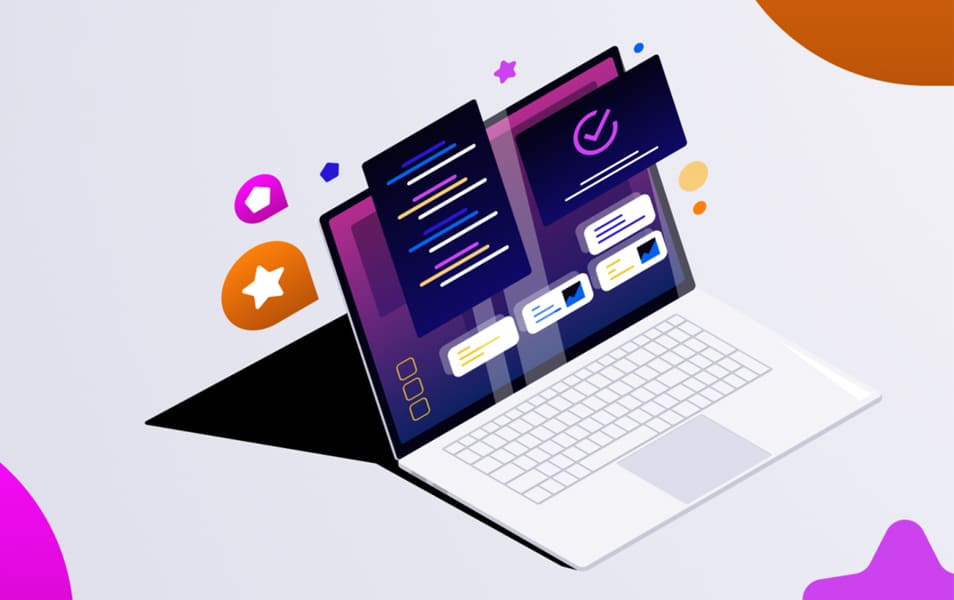 Free Isometric Laptop Layout of Components in Figma