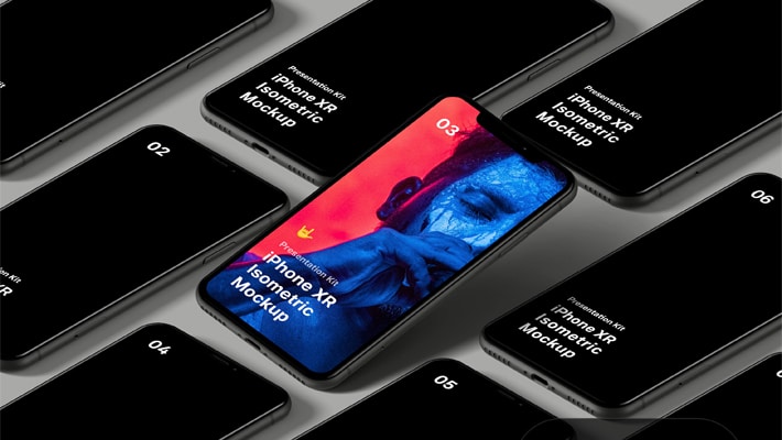 Download Free Isometric IPhone XR Mockup » CSS Author