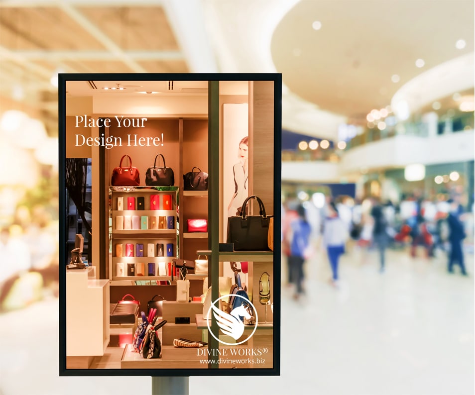Download Free Mall Advertising Poster Mockup » CSS Author