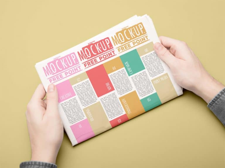 Download Free News Paper Advertisement Design Mockup » CSS Author