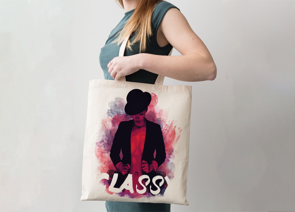 Download Free Shopping Bag Girl Label Mockup » CSS Author