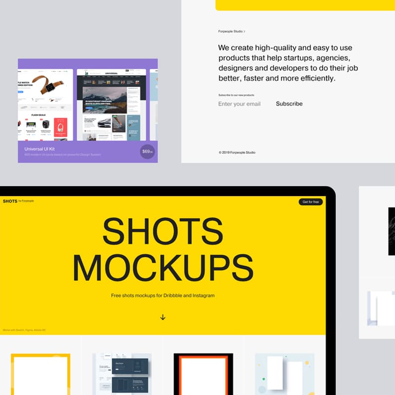 Free Shots Mockups For Dribbble And Instagram » CSS Author