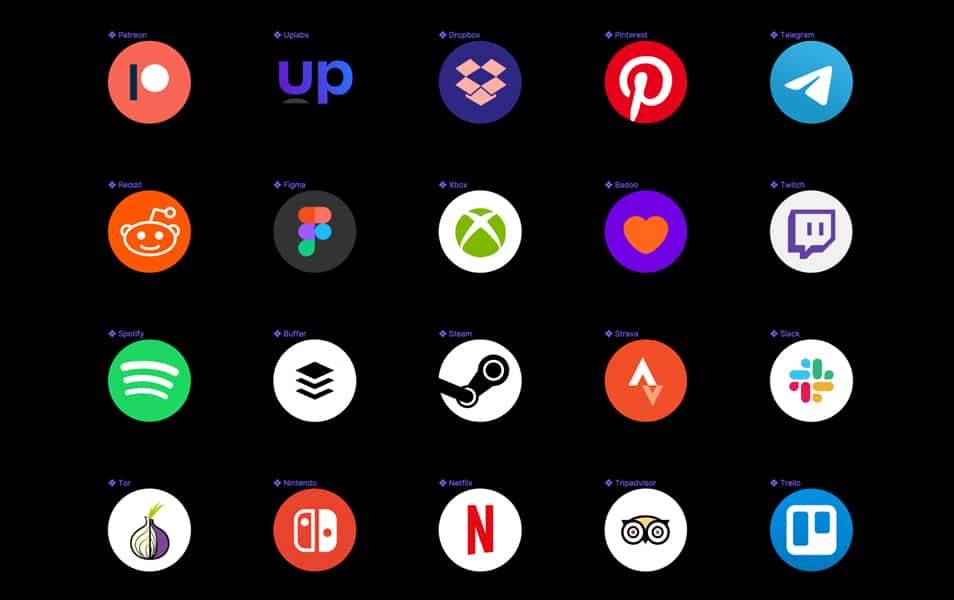 figma social media icons