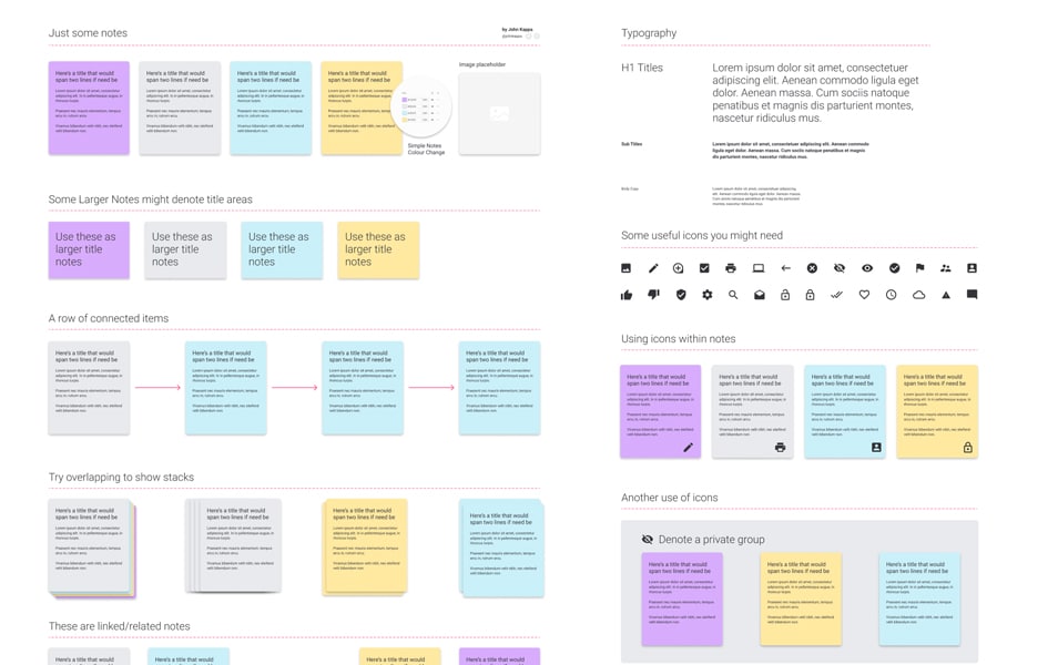 Free To Download Figma Notes Template