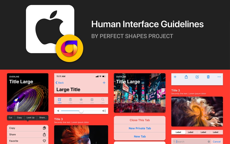 Free iOs Kit For Figma by Perfect Shapes Project