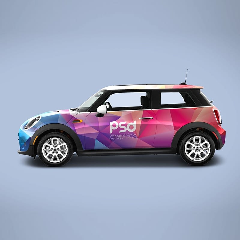 Mini Cooper Car Branding Mockup » CSS Author