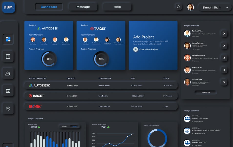 Project Manager Dashboard