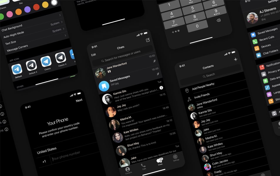 Telegram - Free iOS UI Kit