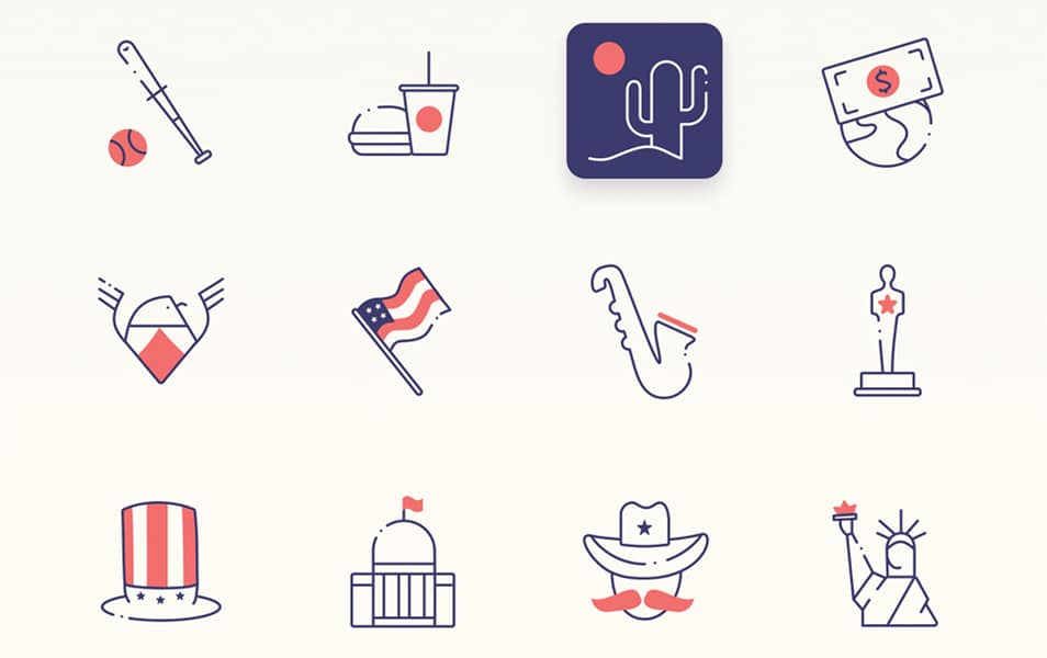 USA Free Icon Set