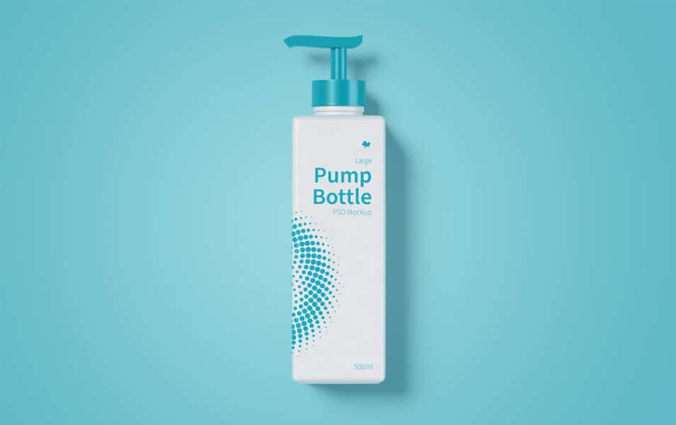 Download 500ml Large Pump Bottle Mockup » CSS Author