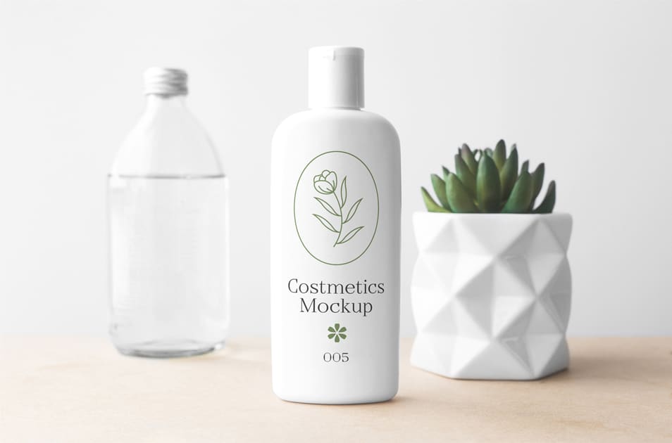 Download Cosmetics Bottle PSD Mockup » CSS Author