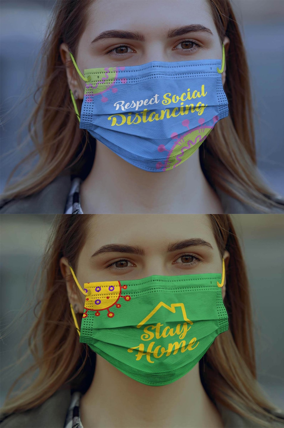 Download Free Coronavirus Surgical / Medical Face Mask Mockup PSD » CSS Author