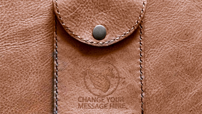 Download Free Leather Pouch Embossed Logo Mockup » CSS Author