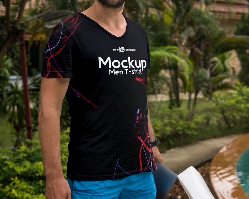 Download Free Men T-shirt Mock-up In PSD » CSS Author