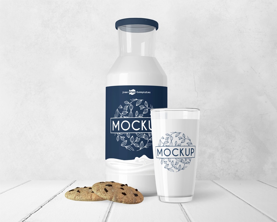 Download Free Milk Bottle Mock-up In PSD » CSS Author